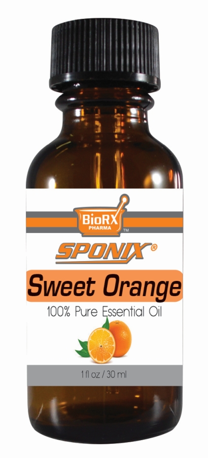 Sweet Orange Essential Oil 30 ml (1 oz) for Aromatherapy - Premium Grade -  Made with 100% Pure Therapeutic Grade Essential Oils by Sponix Made in USA  / FAST SHIPPING 