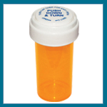Pharmacy Vials Amber Reversible Cap