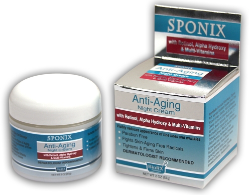 Sponix- Anti-Aging Night Cream (2 OZ) - Click Image to Close